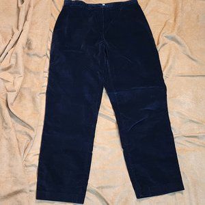 Women's size 14 Black Velvet St. John's Bay 98% Cotton Straight Leg Pants